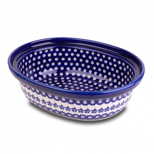 BOLESŁAWIEC GU-11572 DEK. 166A 31 x 25,0 cm - półmisek ceramiczny