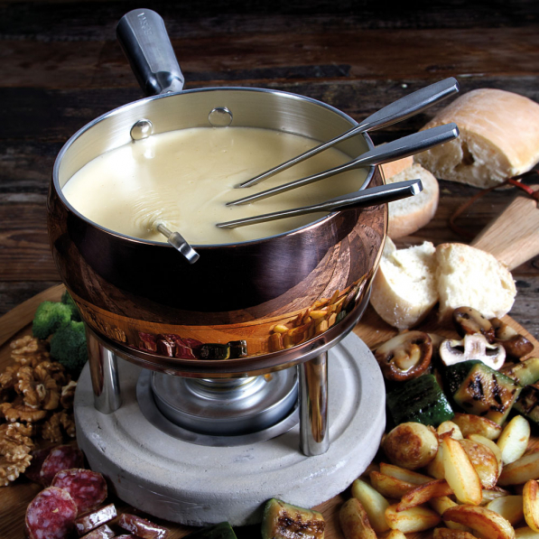 BOSKA Copper 1 l miedziany - zestaw do fondue ze stali nierdzewnej