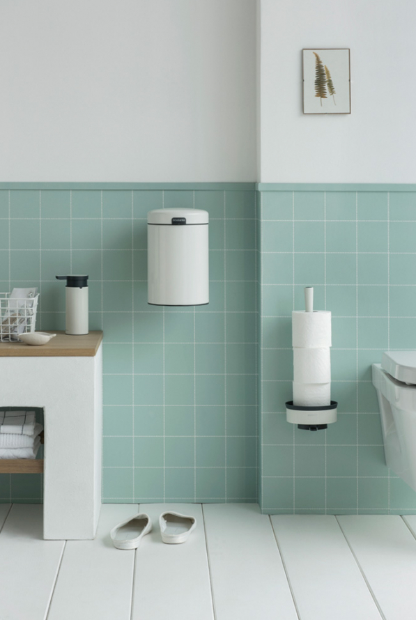 BRABANTIA Profile biały - stojak na papier toaletowy ze stali nierdzewnej