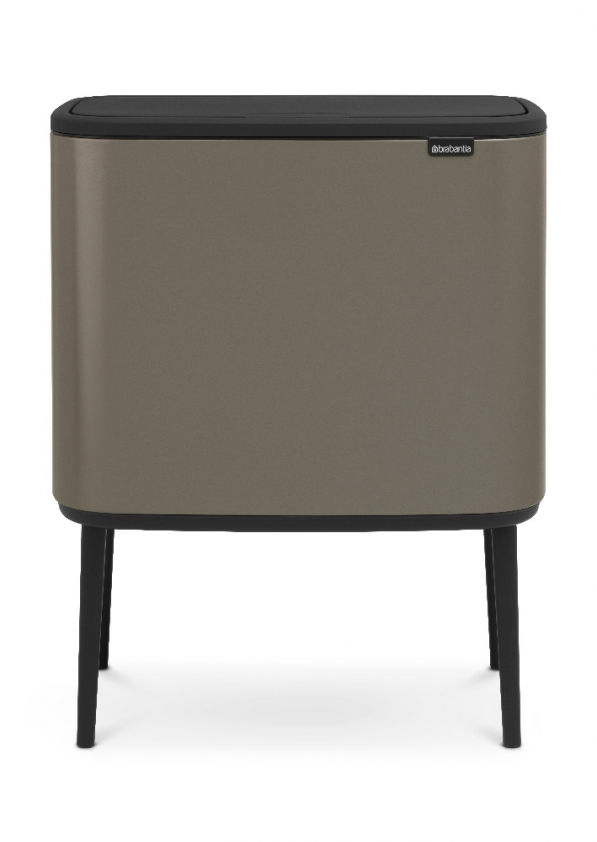 BRABANTIA Bo Touch Bin 36 l ciemnoszary - kosz na śmieci ze stali nierdzewnej