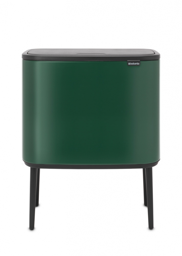 BRABANTIA Bo Touch Bin 36 l ciemnozielony - kosz na śmieci ze stali nierdzewnej