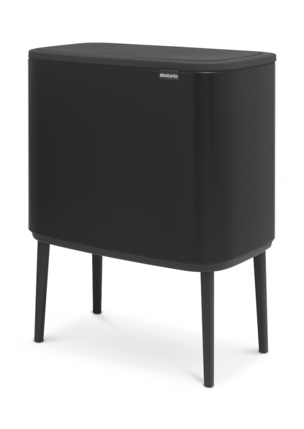 BRABANTIA Bo Touch Bin 36 l czarny - kosz na śmieci ze stali nierdzewnej