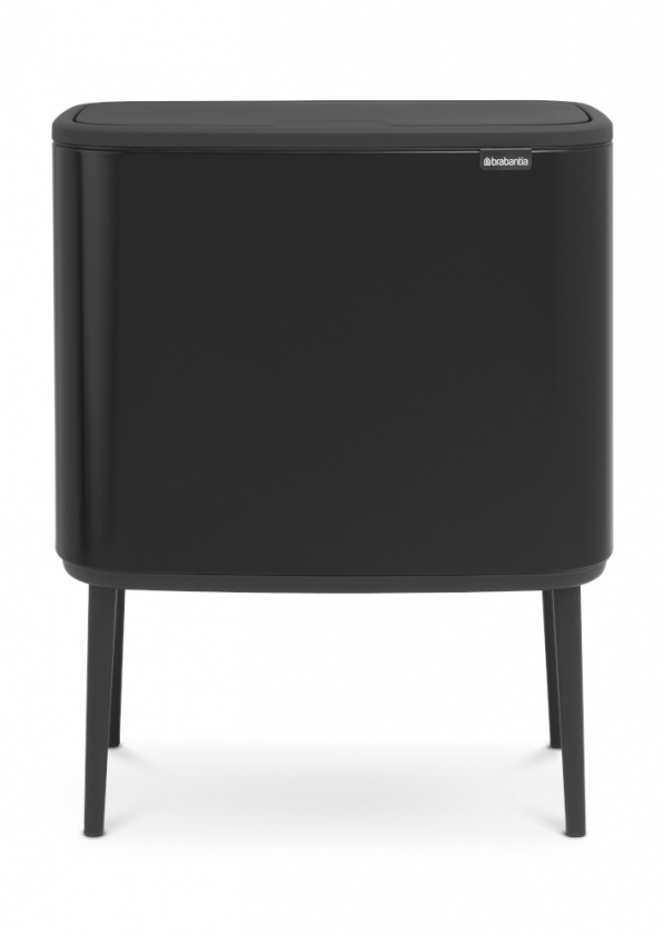 BRABANTIA Bo Touch Bin 36 l czarny - kosz na śmieci ze stali nierdzewnej