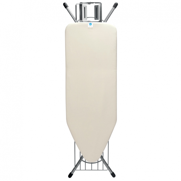 BRABANTIA C Ecru 124 x 45 cm kremowa - deska do prasowania ze stali nierdzewnej 