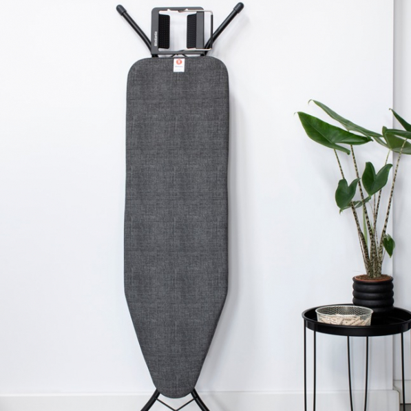 BRABANTIA Denim Black B 124 x 38 cm - deska do prasowania ze stali nierdzewnej