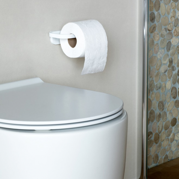 BRABANTIA MindSet biały - uchwyt na papier toaletowy ze stali nierdzewnej