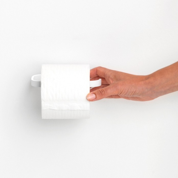 BRABANTIA MindSet biały - uchwyt na papier toaletowy ze stali nierdzewnej