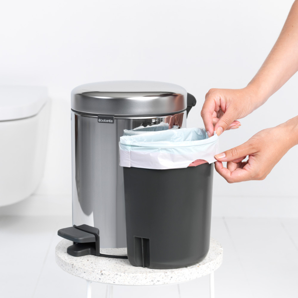 BRABANTIA New Icon 2 x 2 l - kosz do segregacji śmieci ze stali nierdzewnej dwukomorowy