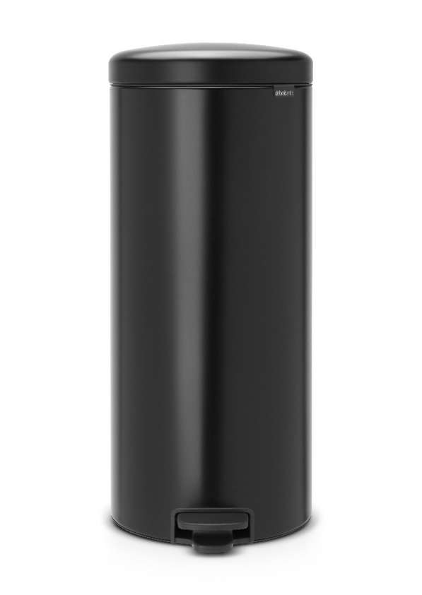 BRABANTIA Newicon 30 l czarny - kosz na śmieci ze stali nierdzewnej z pedałem