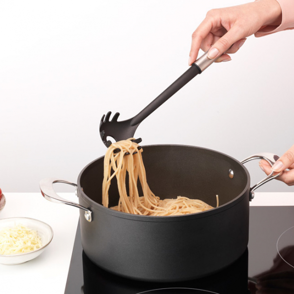 BRABANTIA Profile 2.0 Non Stick 35,5 cm czarna - łyżka do makaronu nylonowa