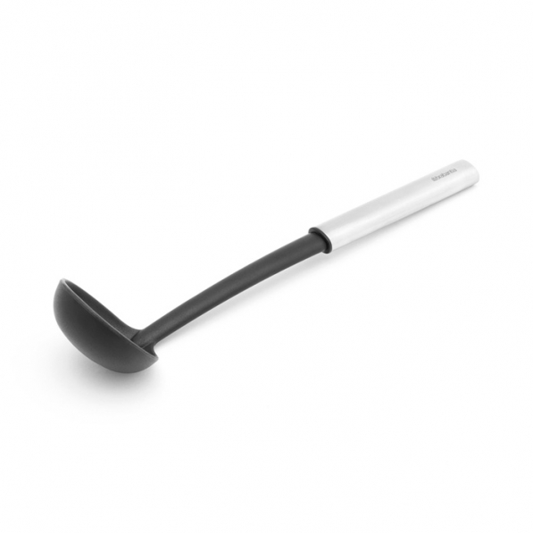 BRABANTIA Profile 2.0 Non Stick 32,5 cm czarna - chochla / łyżka wazowa nylonowa