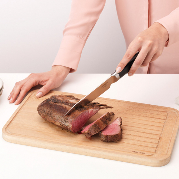 BRABANTIA Profile 30 cm czarny - nóż do mięsa ze stali nierdzewnej