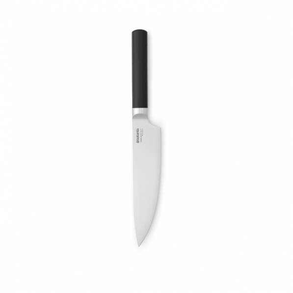 BRABANTIA Profile 33,7 cm czarny - nóż szefa kuchni ze stali nierdzewnej