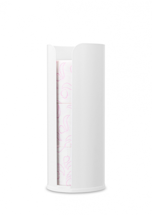 BRABANTIA ReNew biały - stojak na papier toaletowy ze stali nierdzewnej