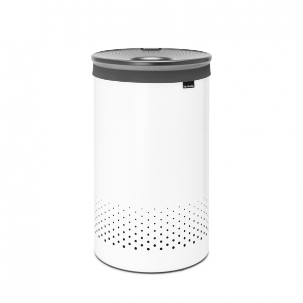 BRABANTIA Selector 60 l biały - brudownik / kosz na pranie i bieliznę ze stali nierdzewnej