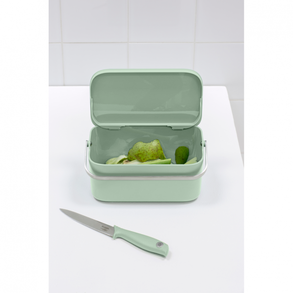 BRABANTIA SinkSide 1,8 l zielony - kompostownik kuchenny / kosz do segregacji śmieci BIO plastikowy