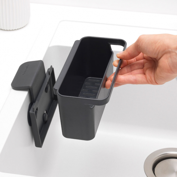 BRABANTIA SinkSide czarny - organizer do zlewu plastikowy