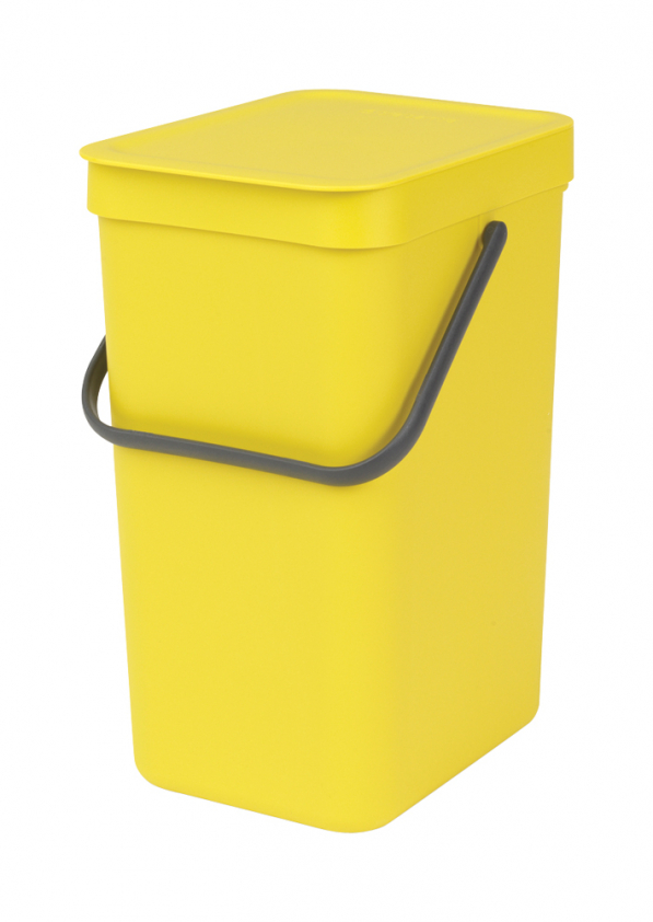 BRABANTIA Sort and Go żółty 12 l (109768) - kosz na śmieci plastikowy