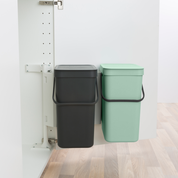 BRABANTIA Sort&Go 2 x 12 l - kosze do segregacji śmieci