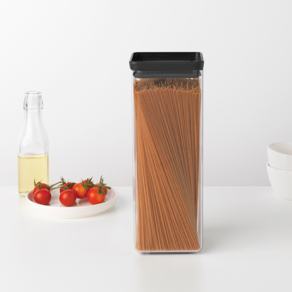 BRABANTIA Tasty 2,5 l czarny - pojemnik na makaron spaghetti