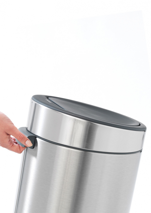 BRABANTIA Touch Bin 30 l - kosz na śmieci ze stali nierdzewnej