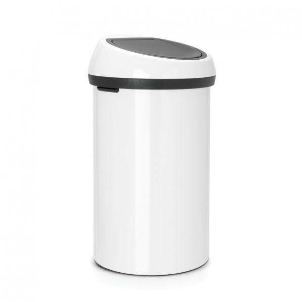 BRABANTIA Touch Bin 60 l biały - kosz na śmieci ze stali nierdzewnej