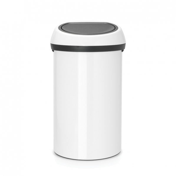 BRABANTIA Touch Bin 60 l biały - kosz na śmieci ze stali nierdzewnej