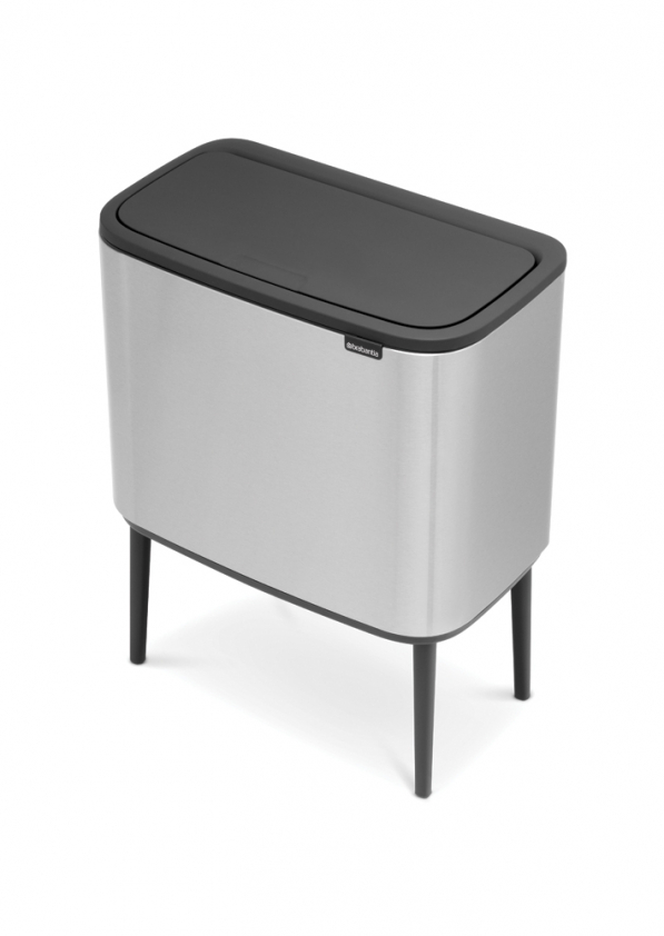 BRABANTIA Touch Bin Bo 3 x 11 l - kosz do segregacji śmieci stalowy trzykomorowy