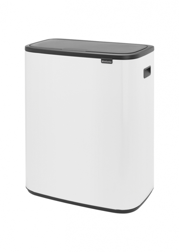 BRABANTIA Touch Bin BO 60 l biały - kosz na śmieci ze stali nierdzewnej