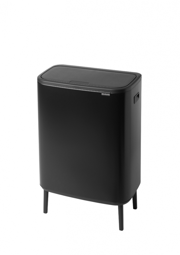 BRABANTIA Touch Bin Bo 60 l czarny - kosz na śmieci ze stali nierdzewnej