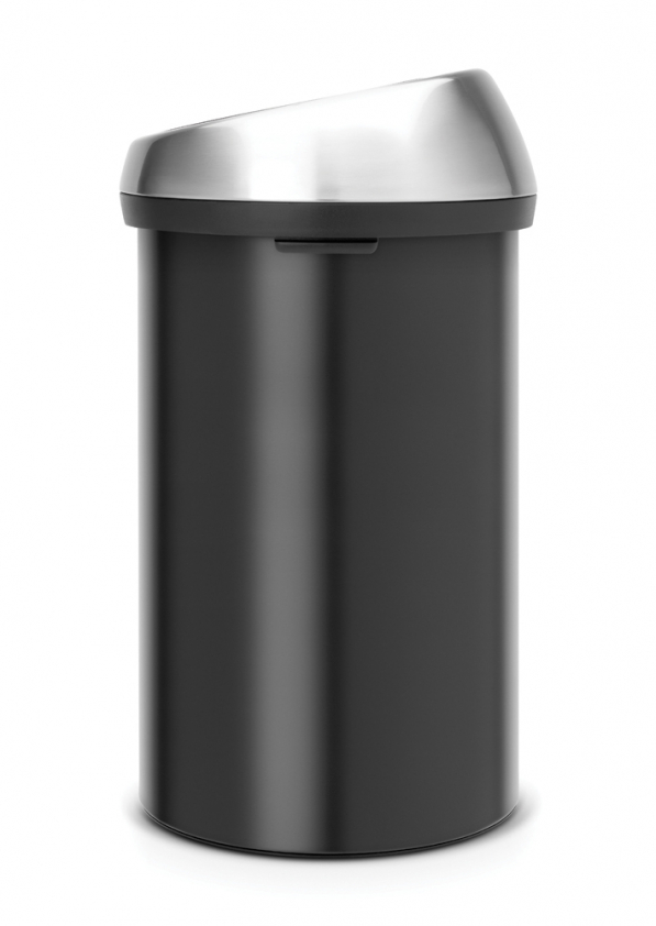 BRABANTIA Touch Bin czarny 60 l (402548) - kosz na śmieci ze stali nierdzewnej
