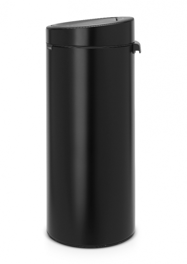 BRABANTIA Touch Bin New czarny 30 l (115301) - kosz na śmieci ze stali nierdzewnej
