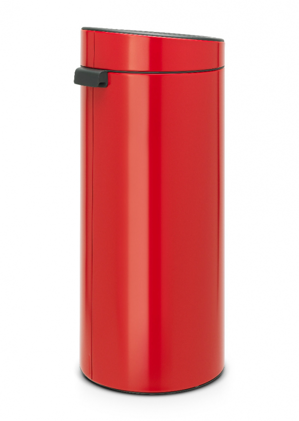BRABANTIA Touch Bin New czerwony 30 l (115189) - kosz na śmieci ze stali nierdzewnej