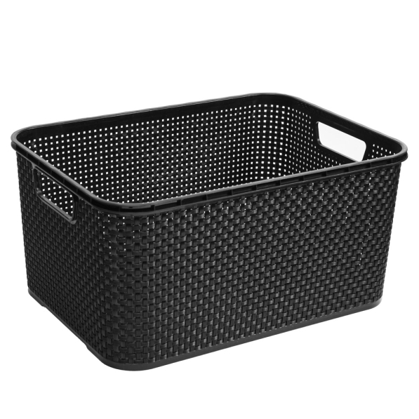 BRANQ Rattan 29 x 19,5 cm - koszyk do przechowywania plastikowy