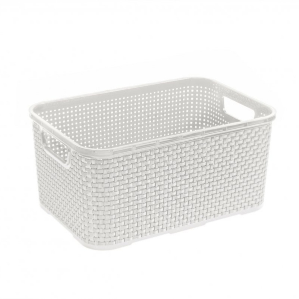 BRANQ Rattan 29 x 20 cm - koszyk do przechowywania plastikowy