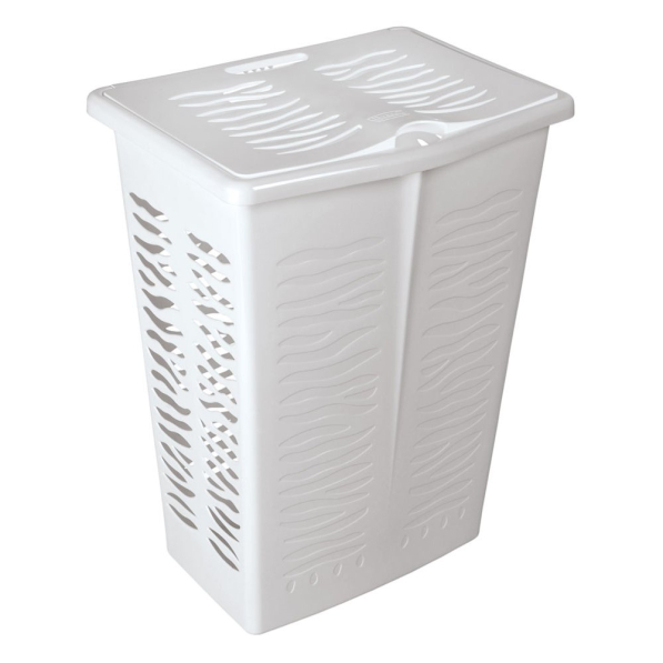 BRANQ Zebra 42 l - brudownik / kosz na pranie i bieliznę plastikowy