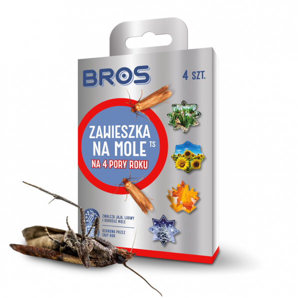 BROS Mole 4 szt. - zawieszka na mole 4 pory roku