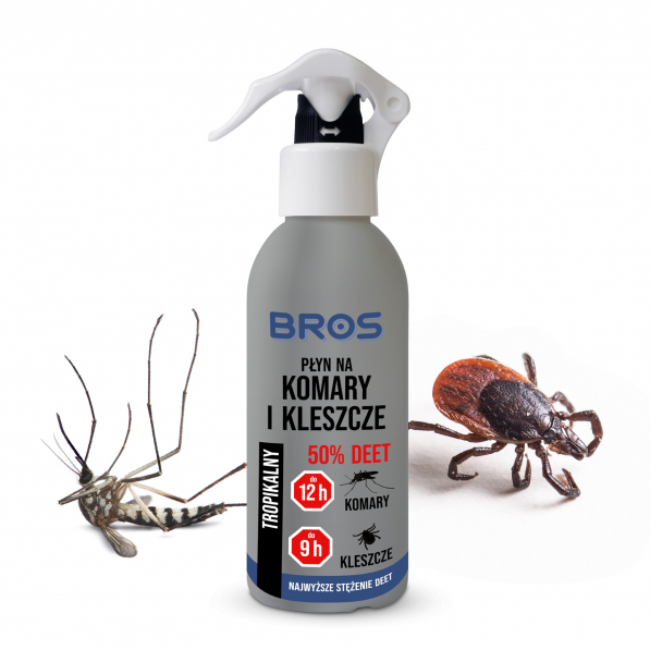 BROS Mosquito 130 ml - płyn na komary i kleszcze 