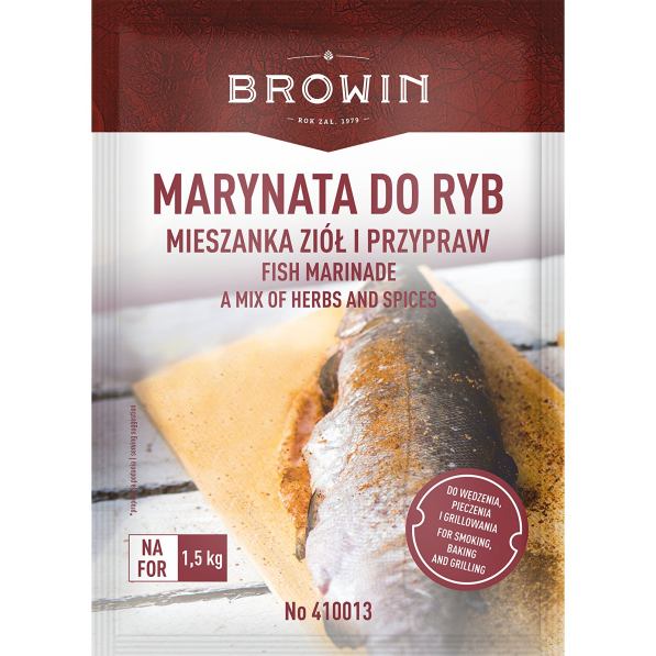 BROWIN 120 g - mieszanka ziół i przypraw do marynowania ryb