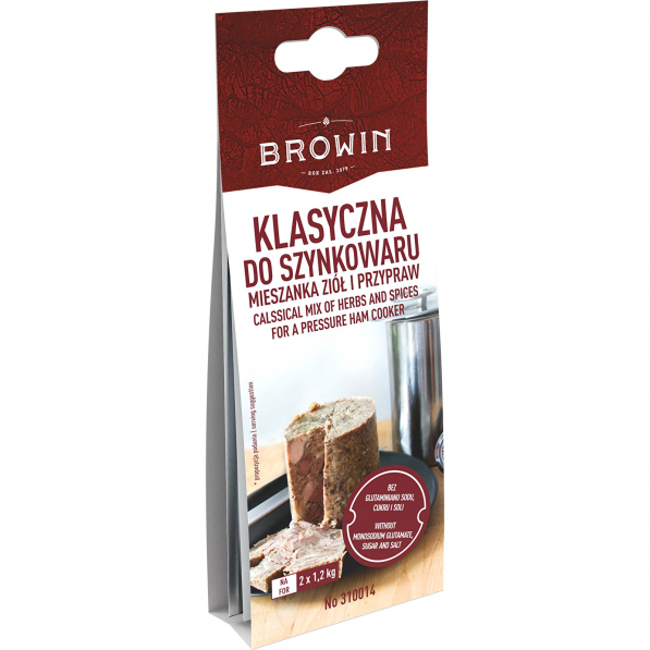 BROWIN 30 g - mieszanka przypraw i ziół do szynkowara