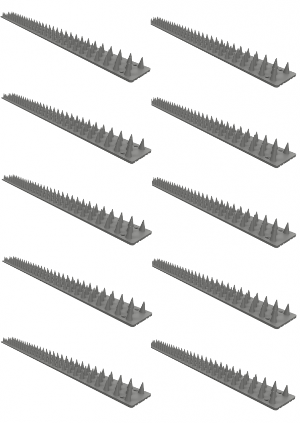 BIOOGRÓD Spikes 10 szt. szare - listwy przeciw ptakom