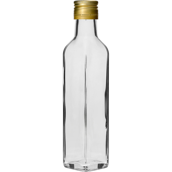BROWIN Marasca 250 ml 6 szt. - butelki na nalewkę i soki szklane z nakrętkami