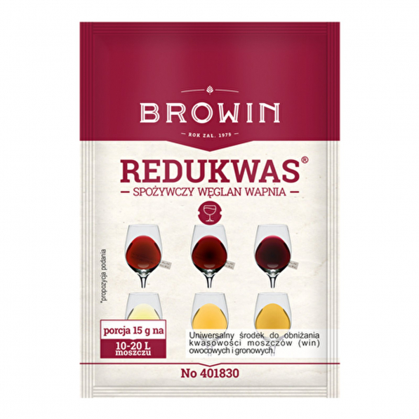 BROWIN Redukwas 15 g - regulator kwasowości do wina