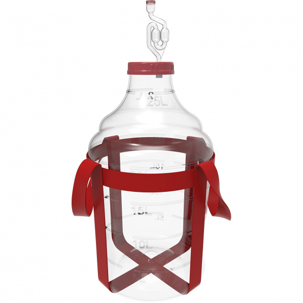 BROWIN Wine Demijohn 25 l - balon do wina plastikowy z akcesoriami