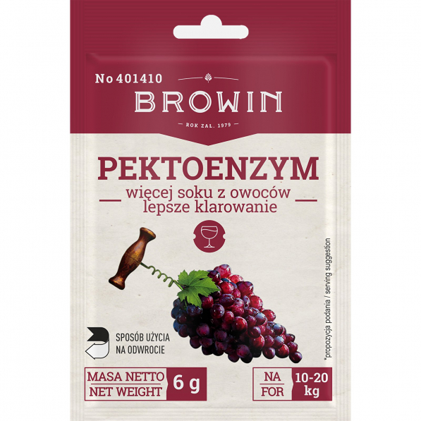 BROWIN Wine 6 g - pektoenzym suszony