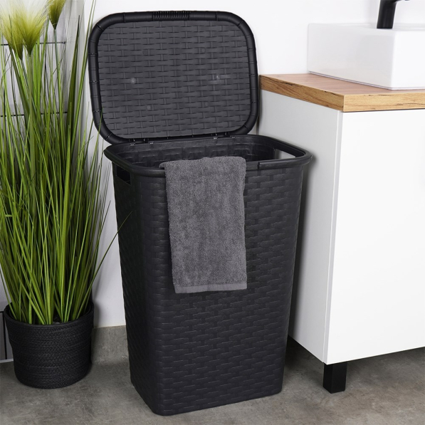 Brudownik / kosz na pranie i bieliznę plastikowy 60 l