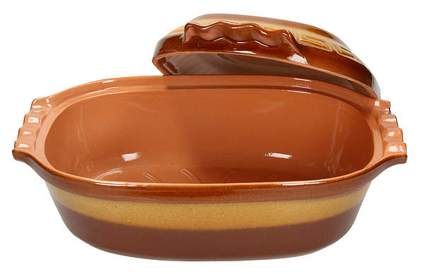 Brytfanna ceramiczna z pokrywką GLAZURA 6 l