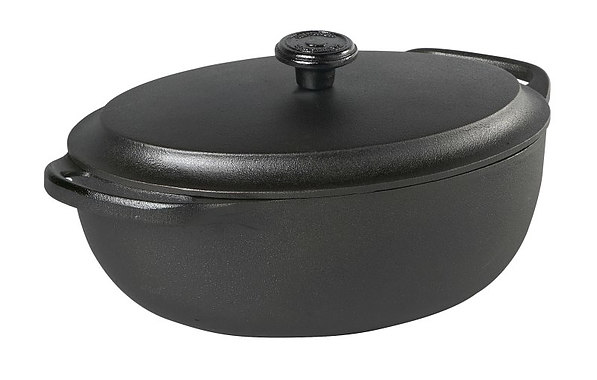 SKEPPSHULT Tradition Oven 4 l czarna – brytfanna żeliwna z pokrywką