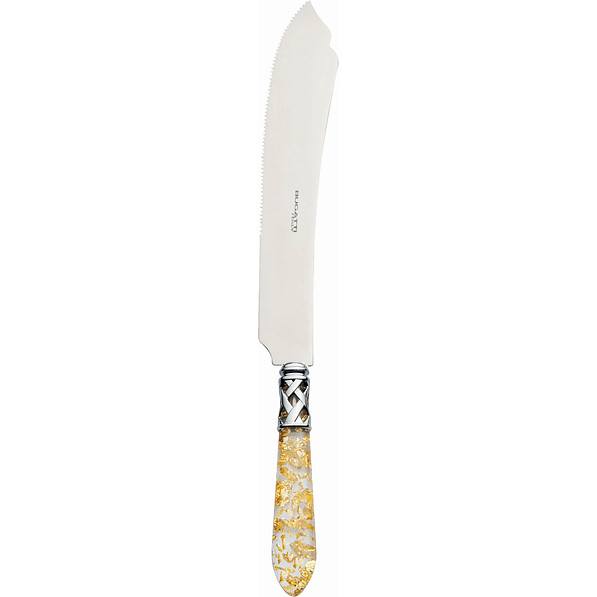 BUGATTI Aladdin Gold Cake 26 cm - nóż do ciasta ze stali nierdzewnej