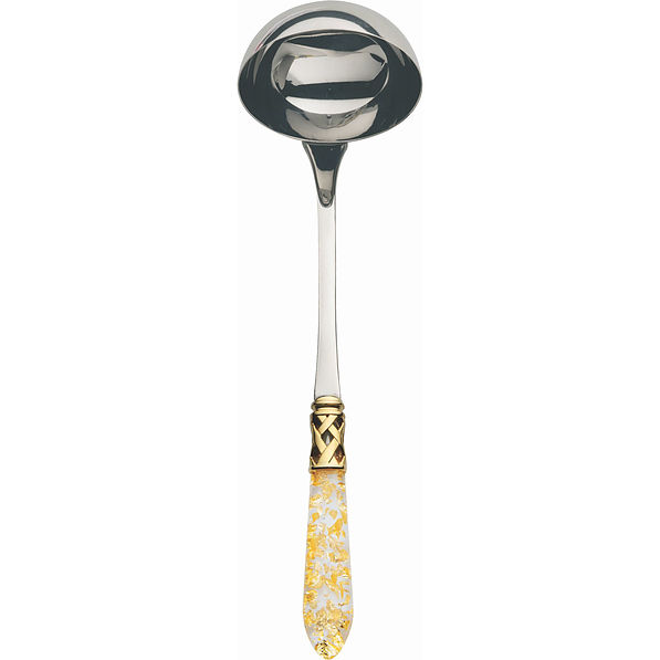 BUGATTI Aladdin Gold 28,5 cm - chochla / łyżka wazowa ze stali nierdzewnej